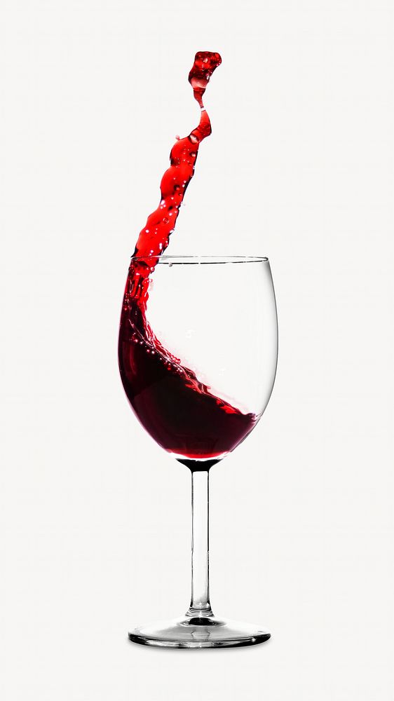 Wine glass isolated image on white