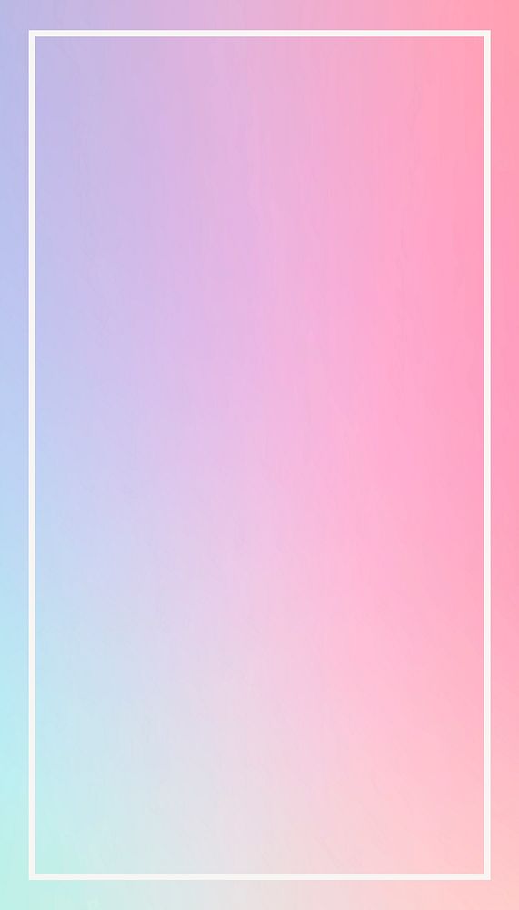 Pink gradient frame iPhone wallpaper