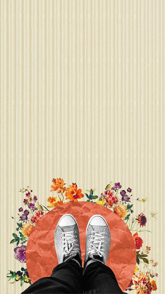 Sneakers, spring aesthetic iPhone wallpaper