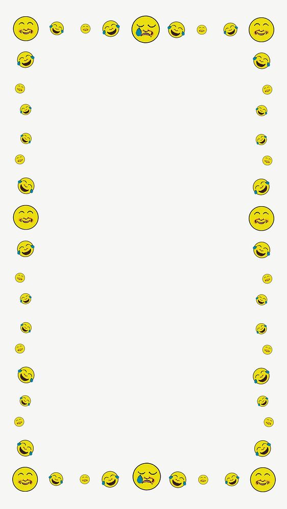 Emoticon frame iPhone wallpaper psd