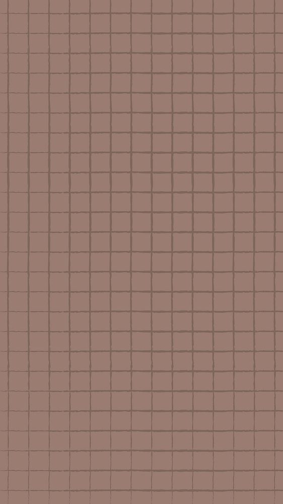 Brown grid pattern mobile wallpaper