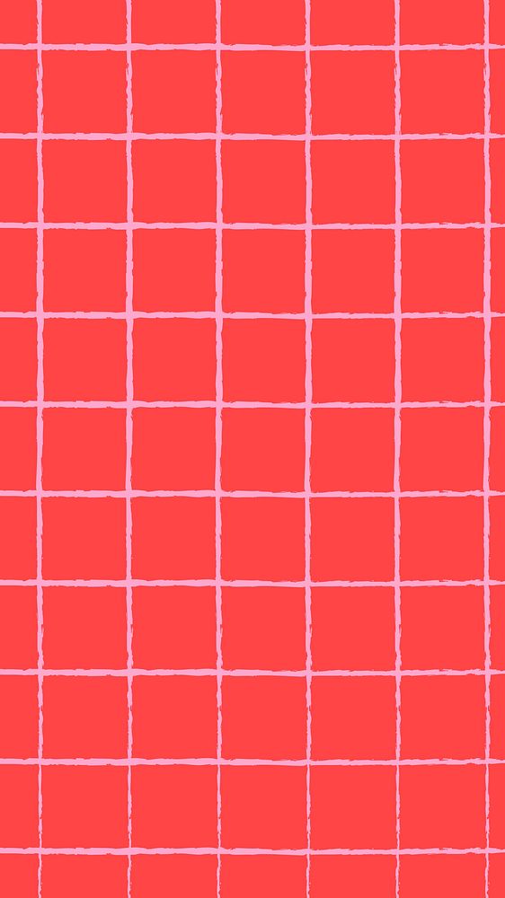 Red grid pattern iPhone wallpaper