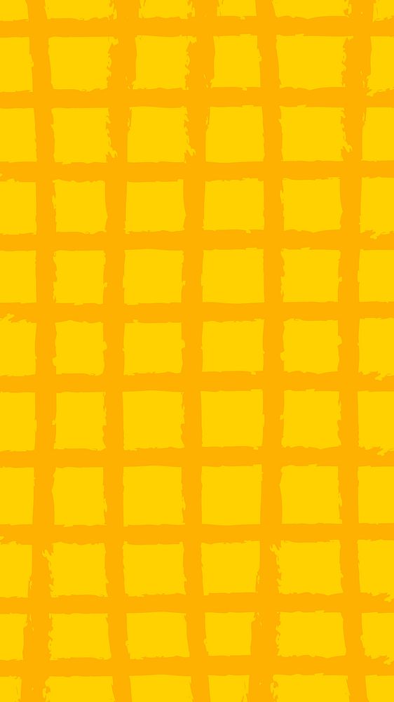 Yellow grid mobile wallpaper, corn pattern