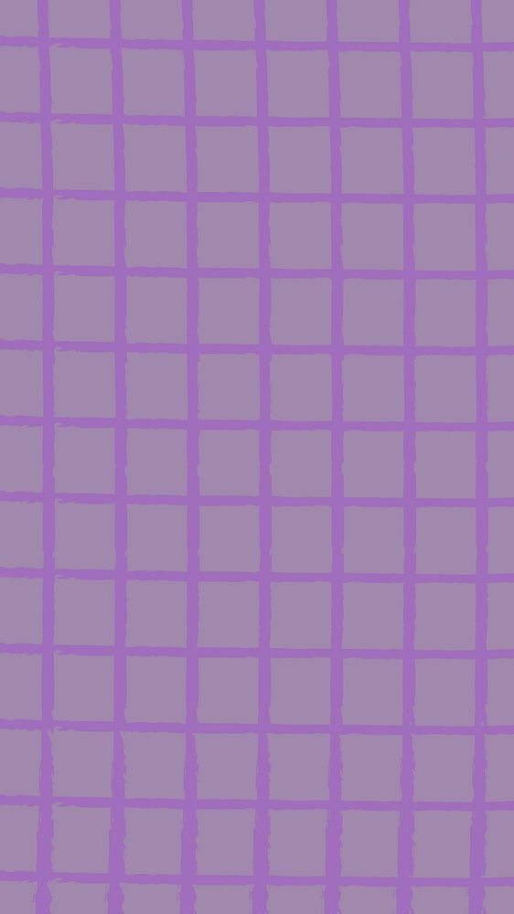 Purple grid iPhone wallpaper, simple pattern design
