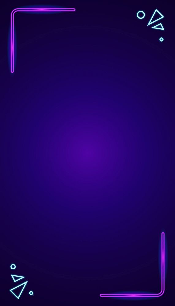 Neon purple border iPhone wallpaper