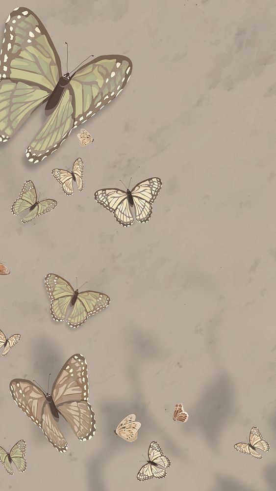 Aesthetic butterfly nature phone wallpaper