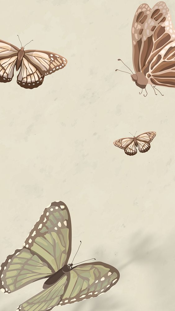 Aesthetic nature butterfly phone wallpaper
