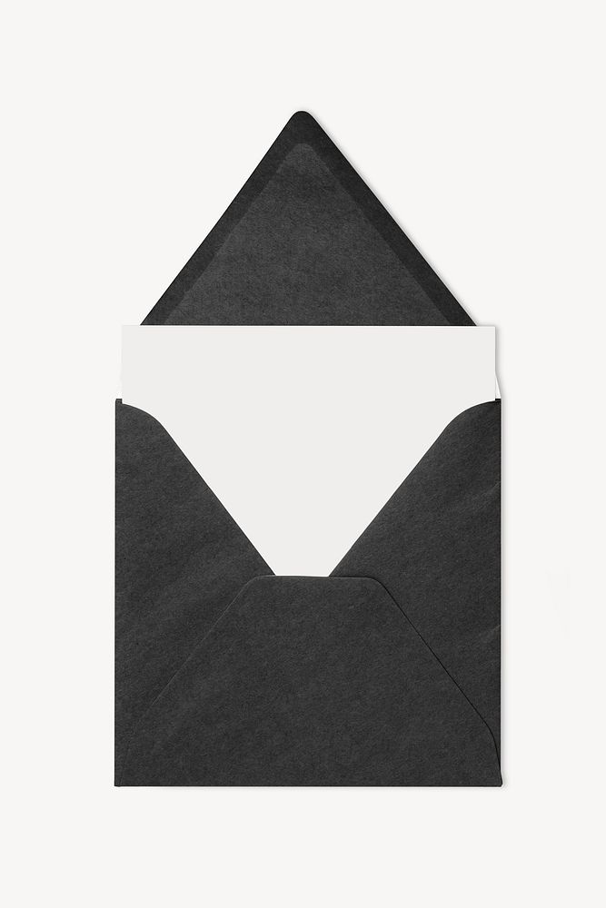 Black invitation card isolated design