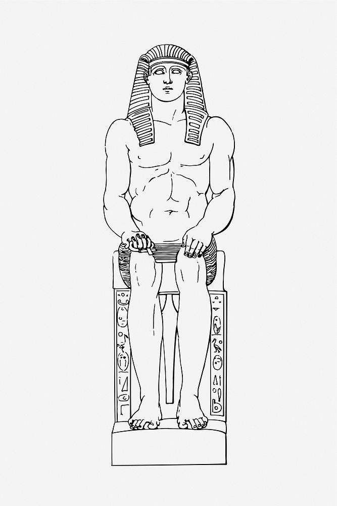 Ancient Egyptian man image element