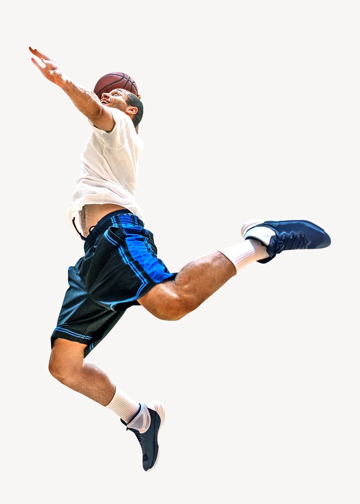 Young basketball player isolated image