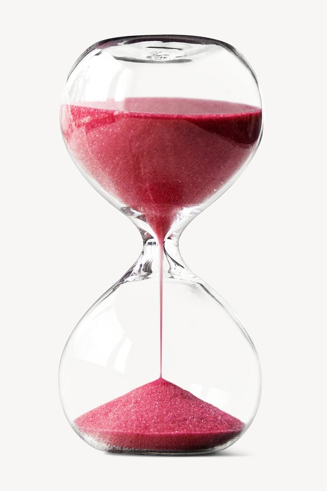 Hourglass isolated image on white