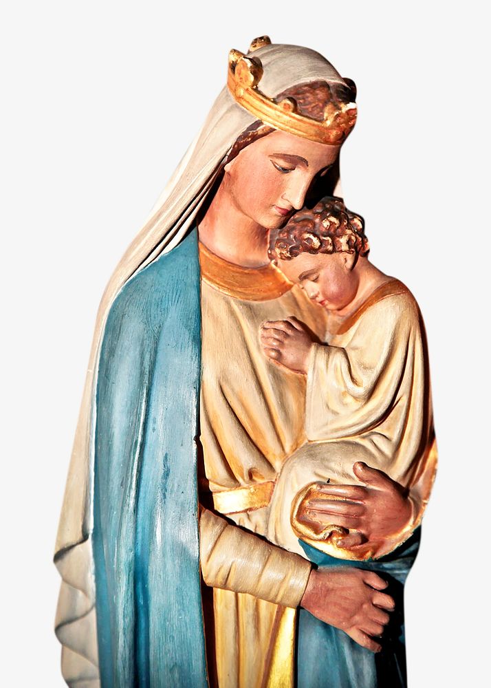 Virgin Mary isolated image