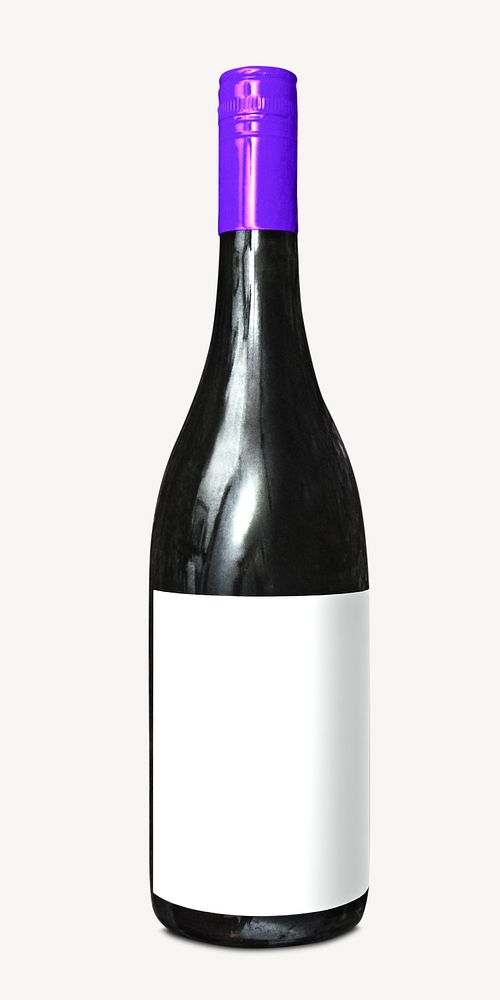 Wine bottle isolated image