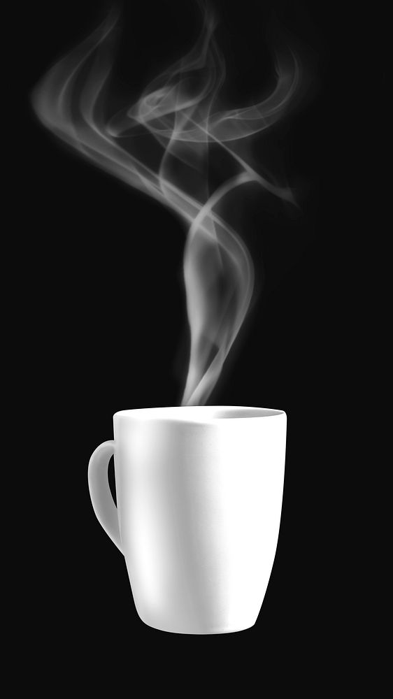 Hot cup collage element psd