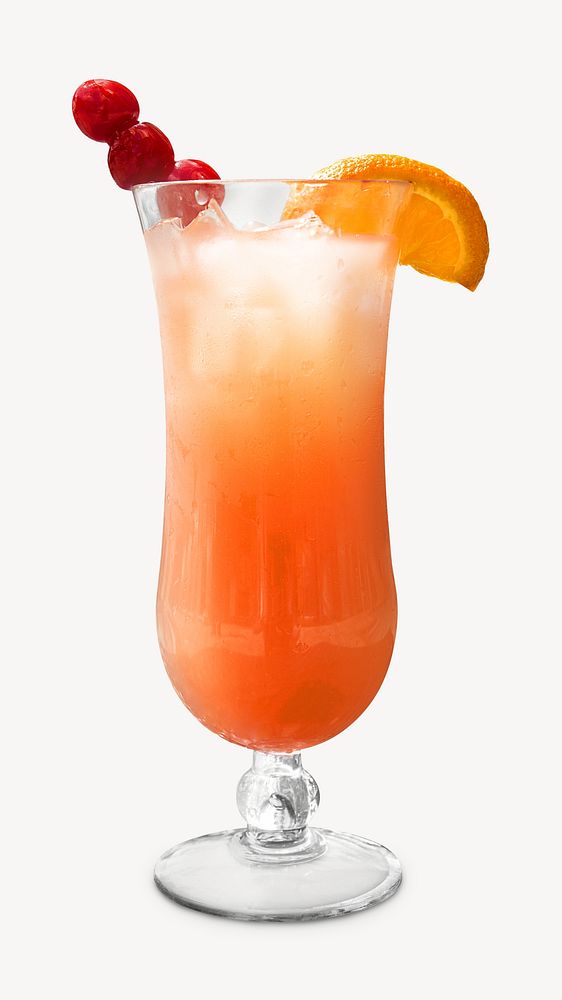 Tropical cocktail isolated image