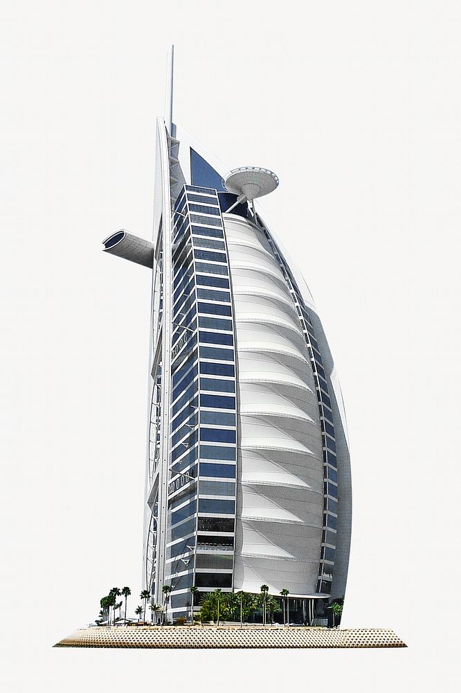Burj Al Arab isolated image