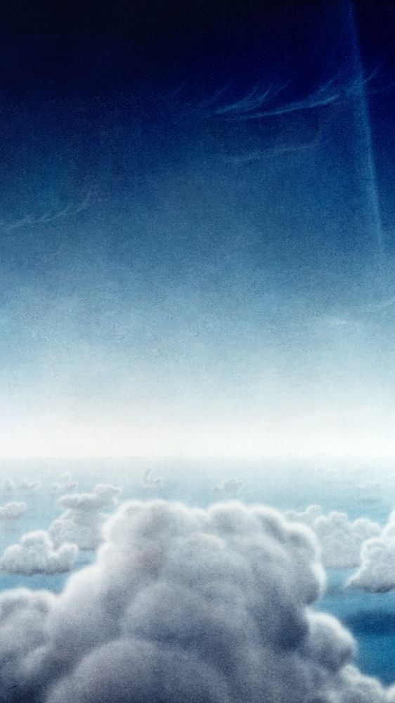 Cloudy sky mobile wallpaper. Remixed by rawpixel. 