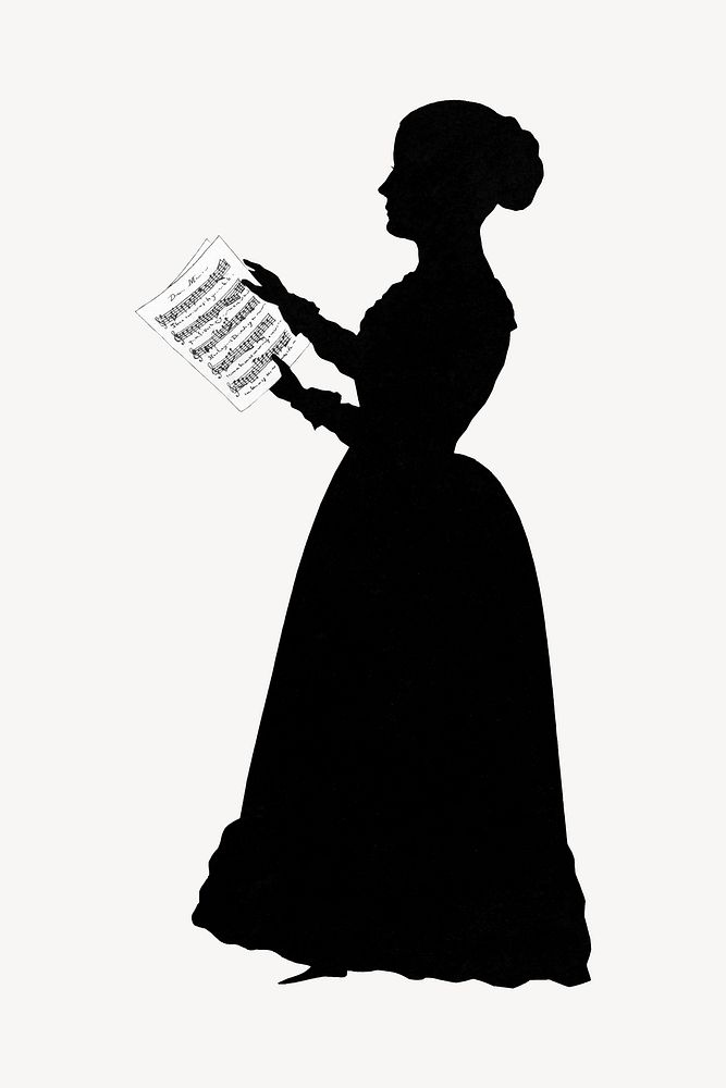 Silhouette woman. Remixed by rawpixel. 