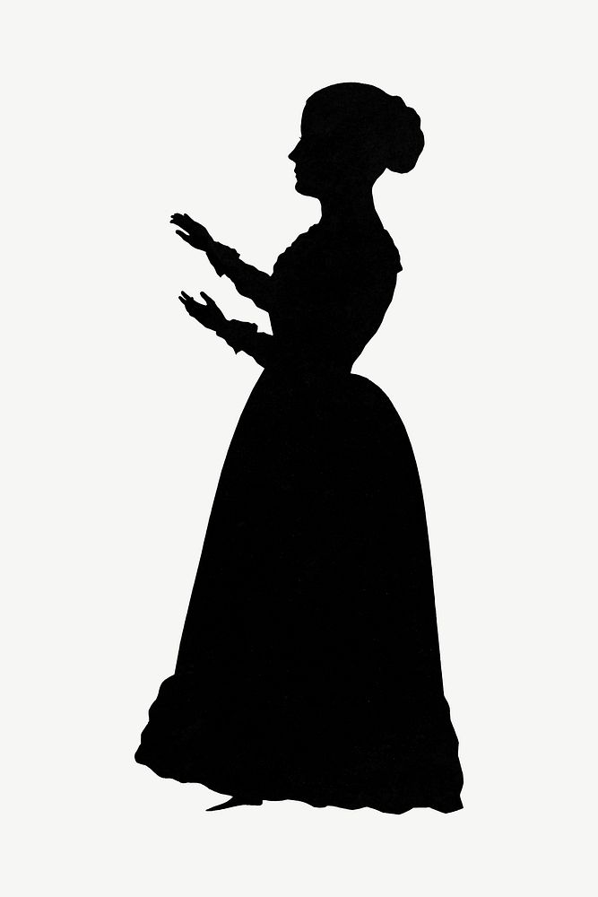 Silhouette woman psd. Remixed by rawpixel. 