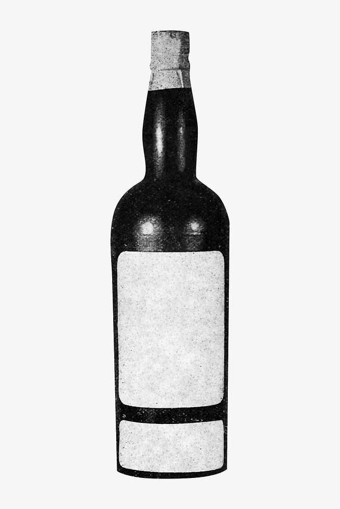 Liquor bottle  vintage illustration. Remixed by rawpixel. 