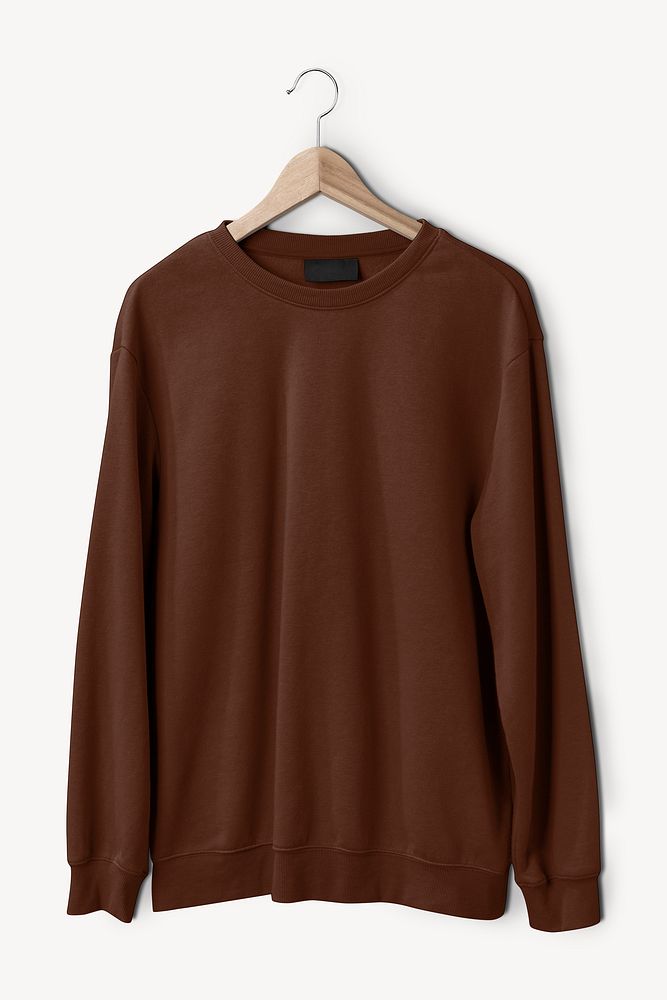Brown sweater, winter apparel  isolated design