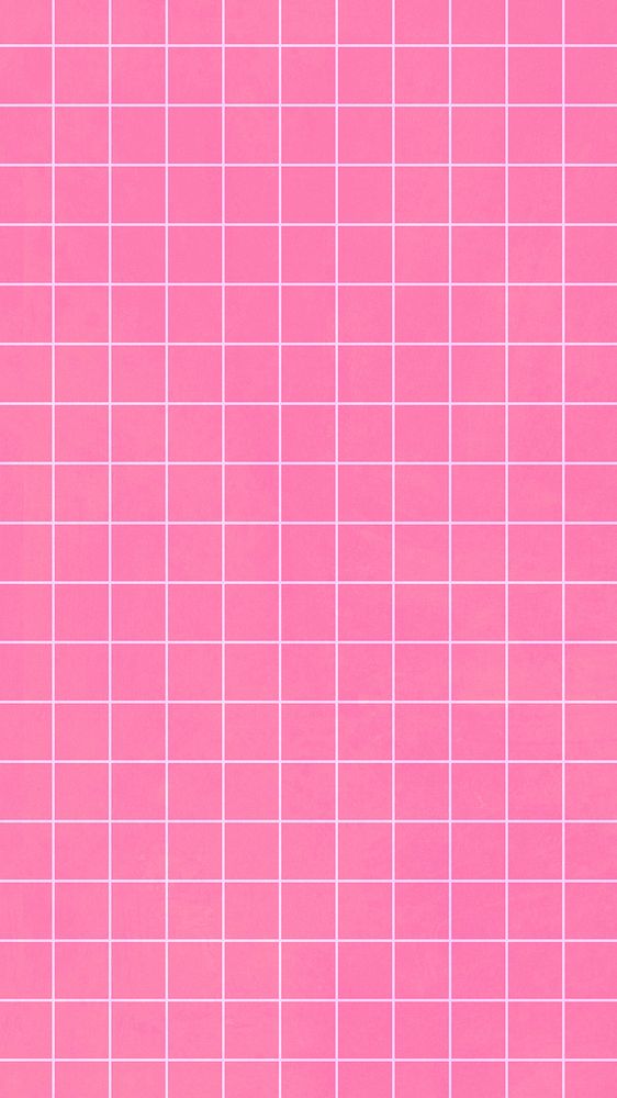 Pink grid pattern iPhone wallpaper