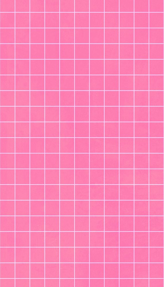 Pink grid pattern iPhone wallpaper