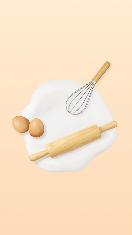 3D baking tool, element illustration
