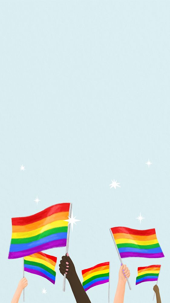 Lgbt rights protest blue iPhone wallpaper