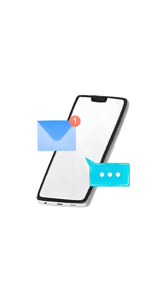 E-mail message blue iPhone wallpaper