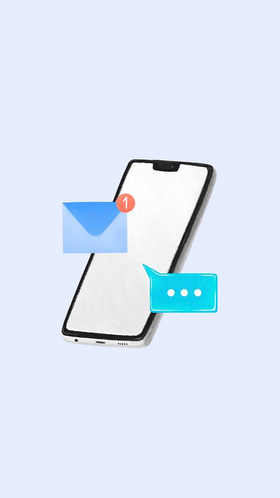 E-mail message blue iPhone wallpaper