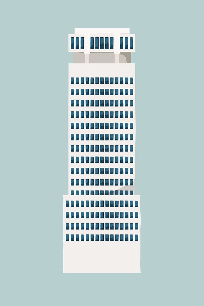 Apartment building, architecture illustration 