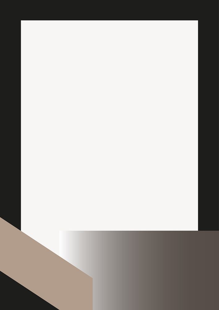 Black frame collage element vector