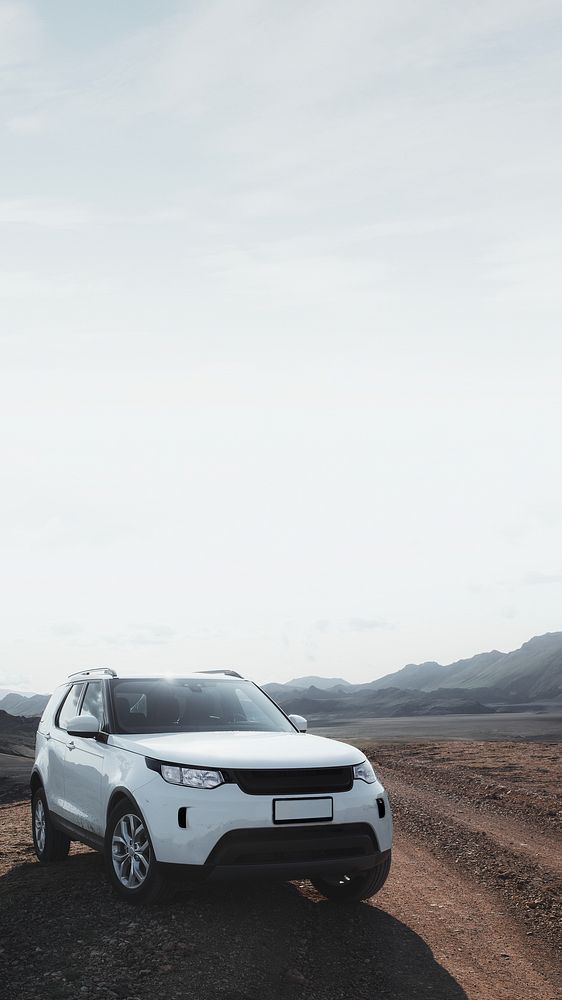 White SUV car phone wallpaper