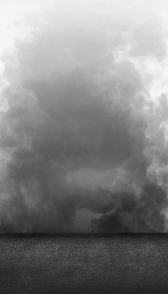 Gray smoke, white mobile wallpaper