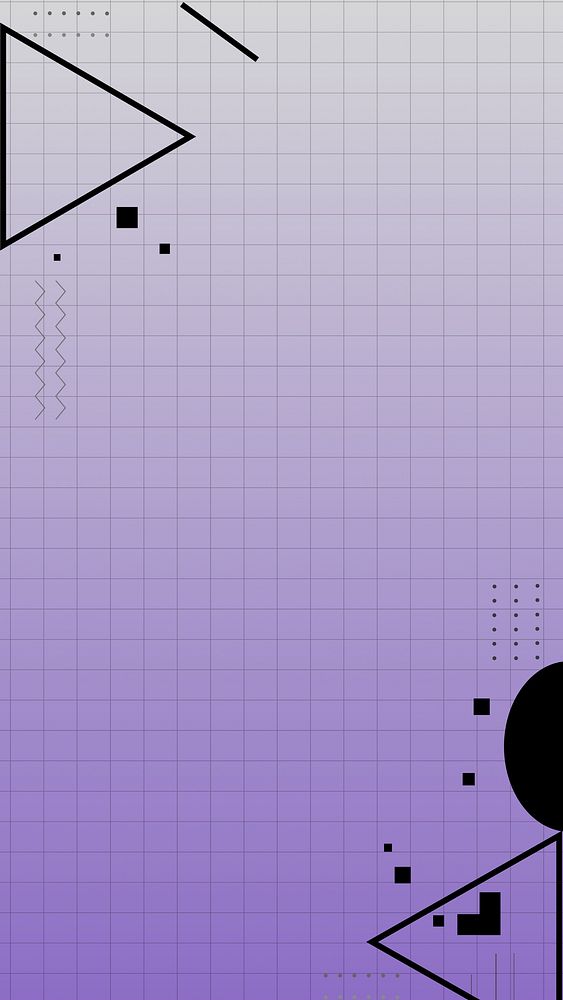 Abstract gradient purple iPhone wallpaper, geometric design