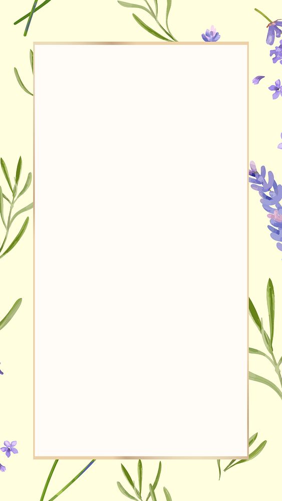 Lavender rectangle frame mobile wallpaper