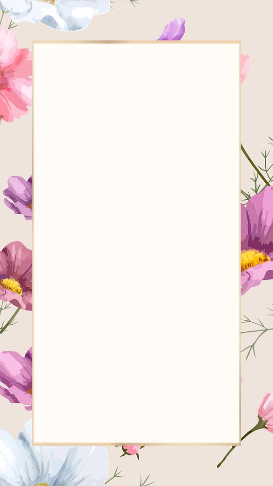 Flower flower frame mobile wallpaper