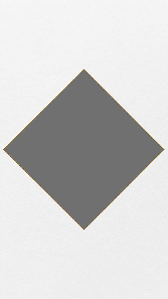 Gold square frame iPhone wallpaper, aesthetic design psd