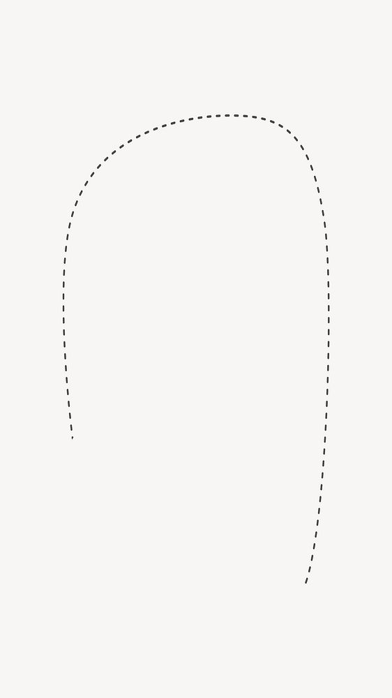 Simple dotted line copyspace vector