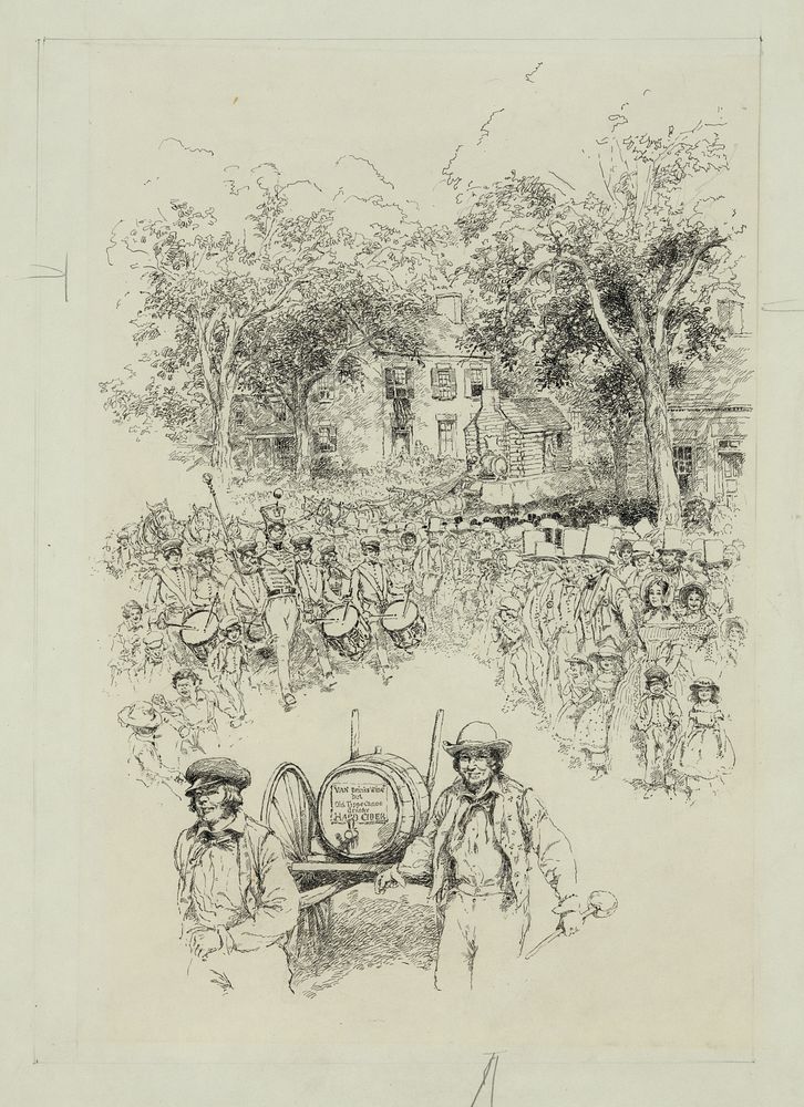 A Whig parade during the Hard Cider Campaign (1912) by John Wolcott Adams