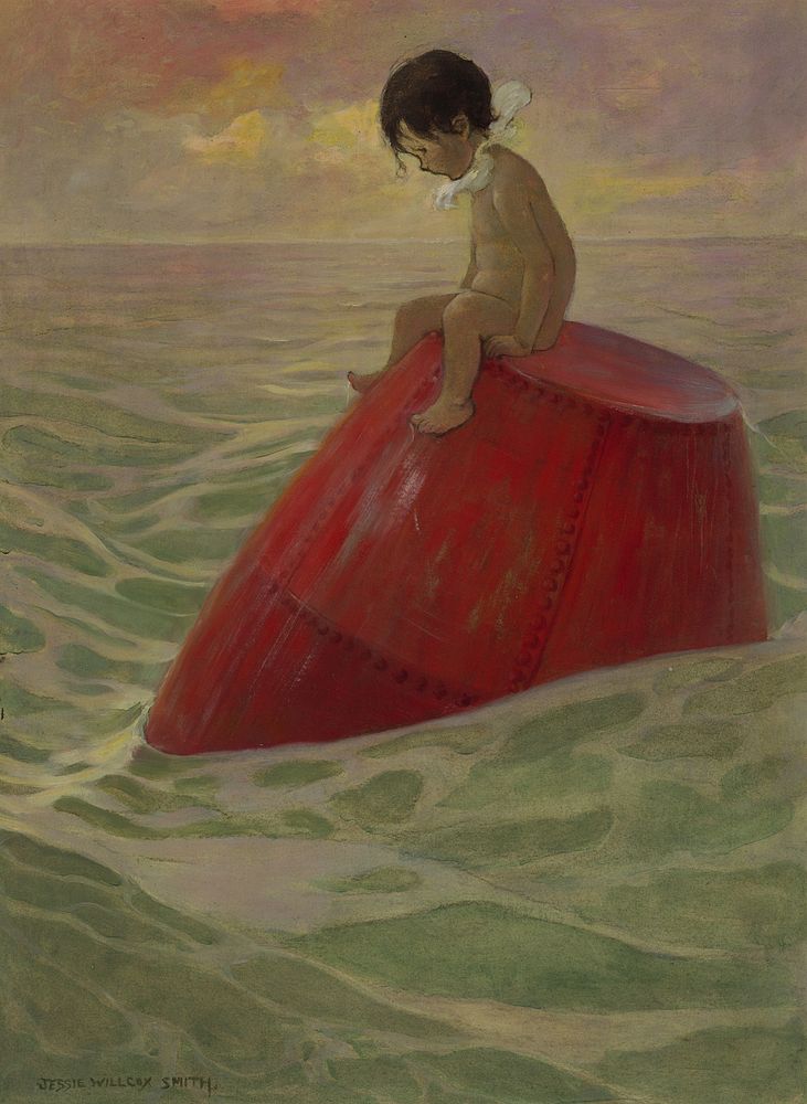 Tom sat upon the buoy long days (1916) by Jessie Willcox Smith