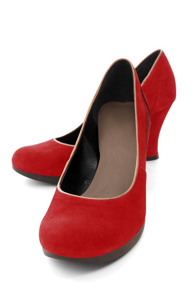 Red high heels, women's shoes image