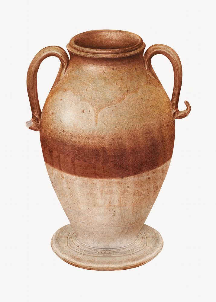 Big vintage brown vase