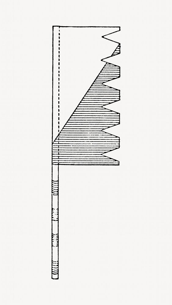 Ancient Japanese flag, vintage symbol illustration.. Remixed by rawpixel.