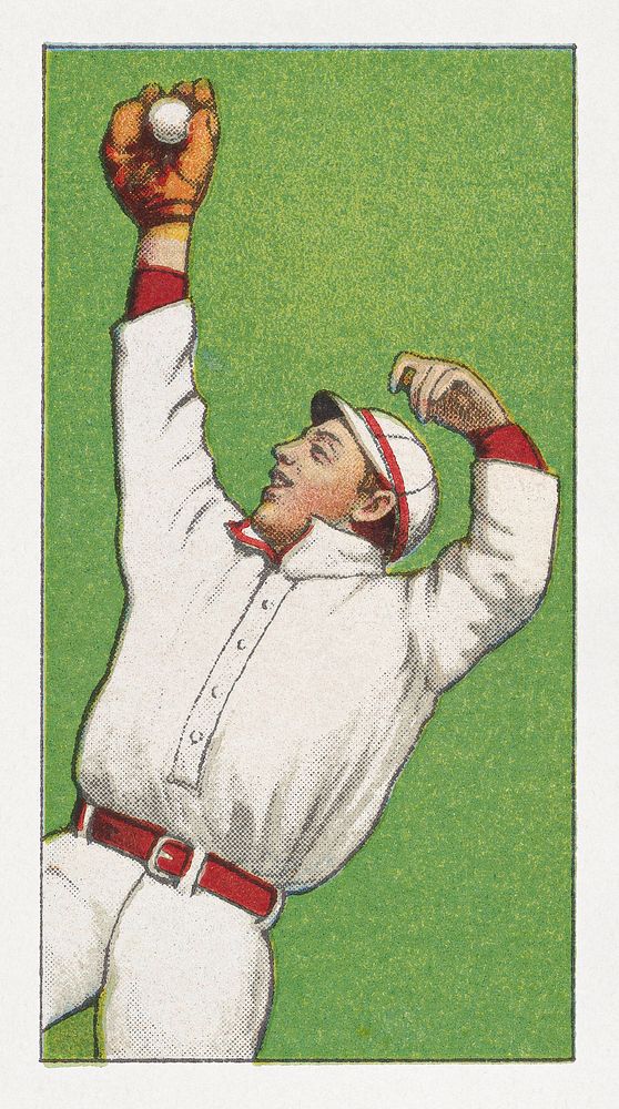 Becker, Boston, National League, from the White Border series (T206) (1909–11), vintage sport illustration by American…