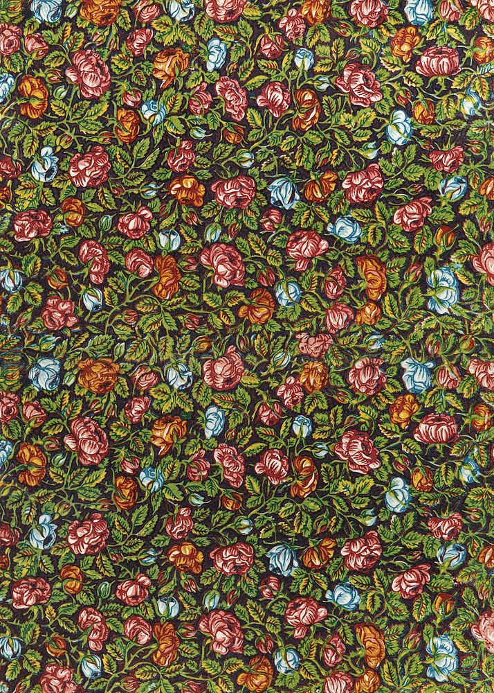 Vintage botanical pattern background. Remixed by rawpixel.