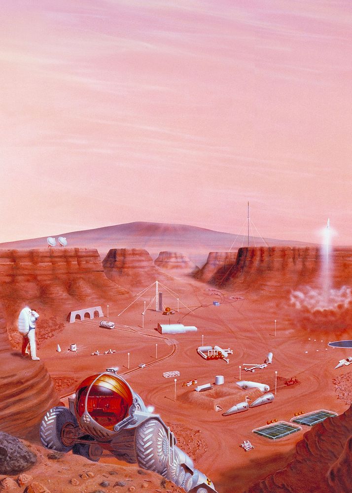 Mars chromatography art background. Remixed by rawpixel.
