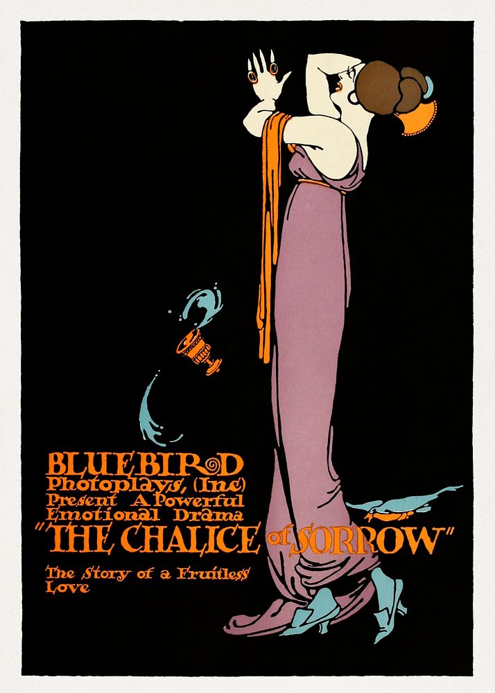 Advertisement in The Moving Picture World (1916) chromolithograph art by Burton Rice. Original public domain image from…