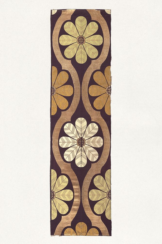 Panels, floral pattern. Original public domain image from Smithsonian. Digitally enhanced by rawpixel.